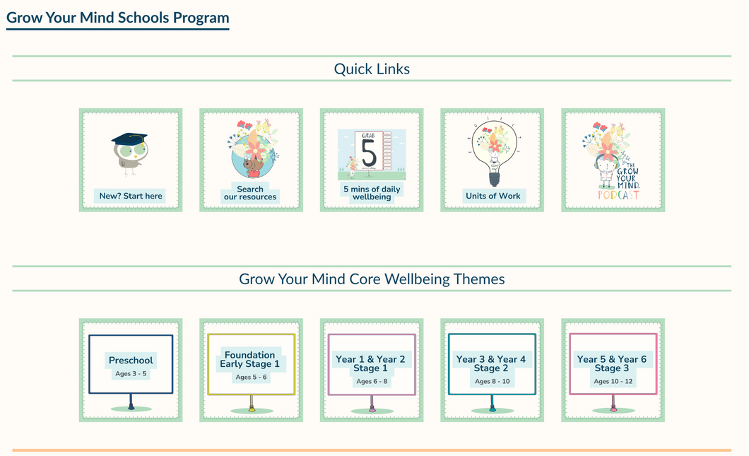 Grow Your Mind Schools Program - Educators